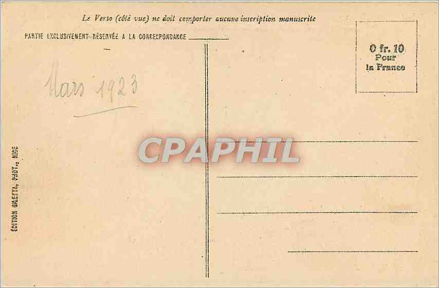 CPA Beaulieu Vue generale et Saint Jean Cap Ferrat Vue prise de la Nouvelle Corniche  — Verso