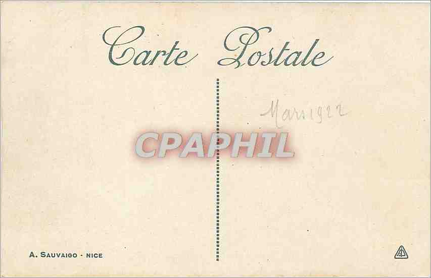 CPA Monte Carlo Vue sur le Rocher et le Port  — Rückseite