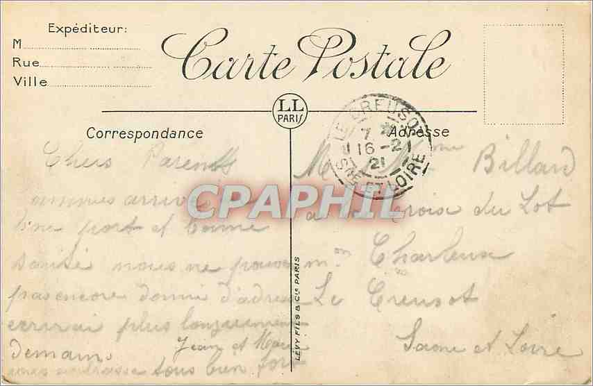 CPA Bordeaux Fontaine et Place de la Comedie  — Verso