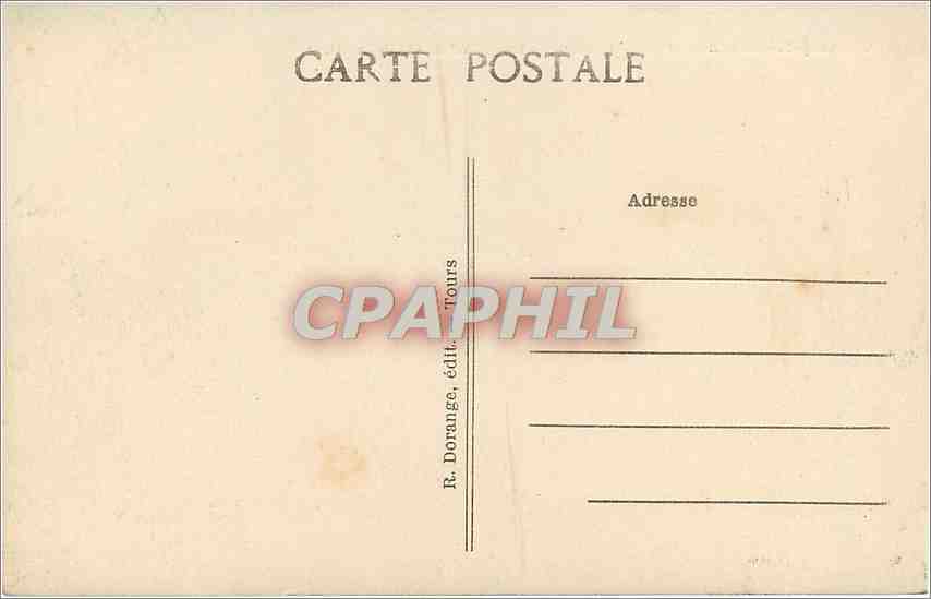 CPA Azay le Rideau I et L Chateau National  — Verso