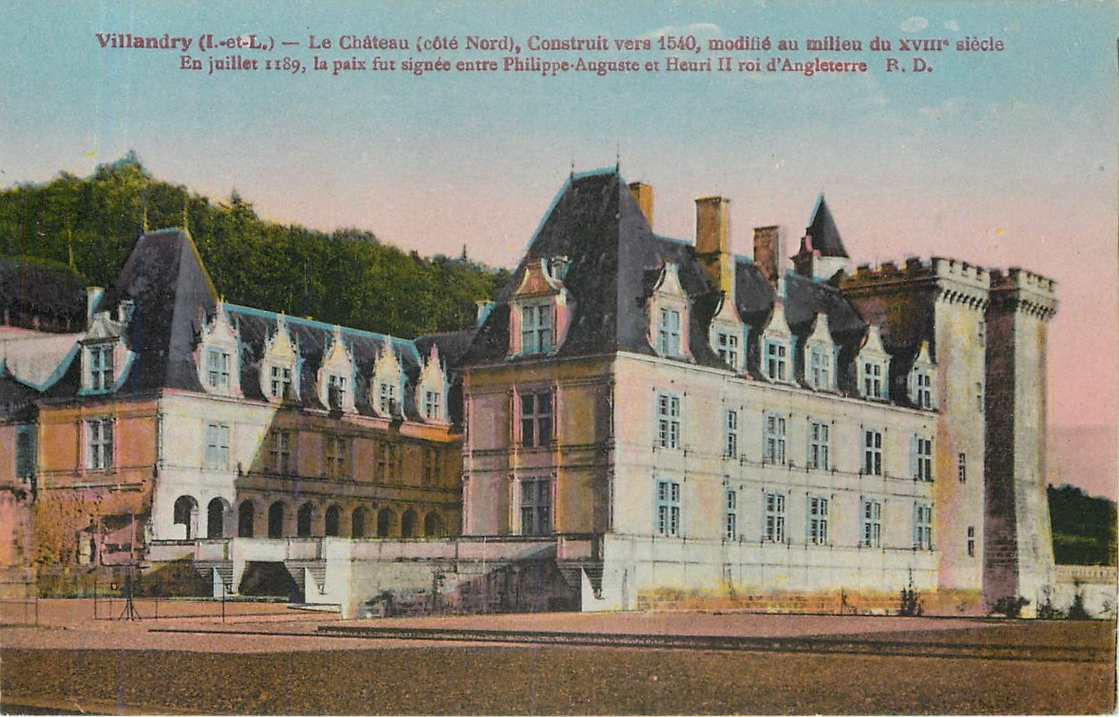 CPA Villandry I et L Le Chateau Cote Nord 