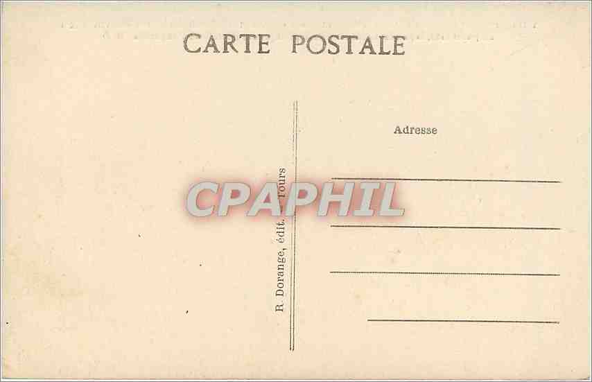 CPA Villandry I et L Le Chateau Cote Nord  — Rückseite