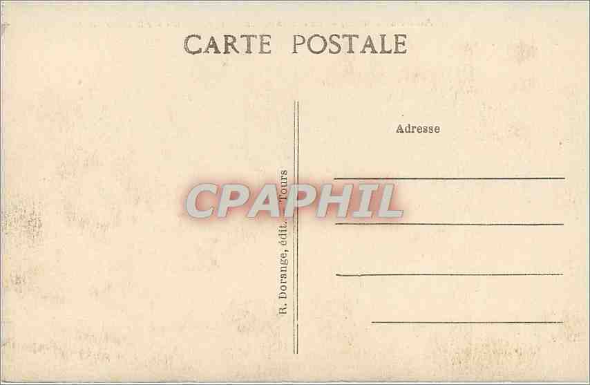 CPA Amboise I et L Le Chateau Mon hist et le Pont sur la Loire  — Rückseite