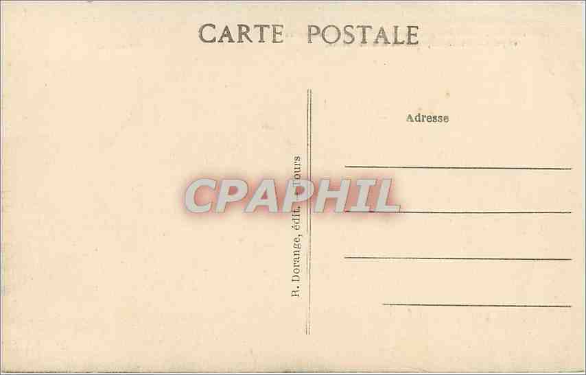 CPA Chenonceaux I et L Le Chateau Cote Nord Est Construit par Thomas Bohier  — Rückseite