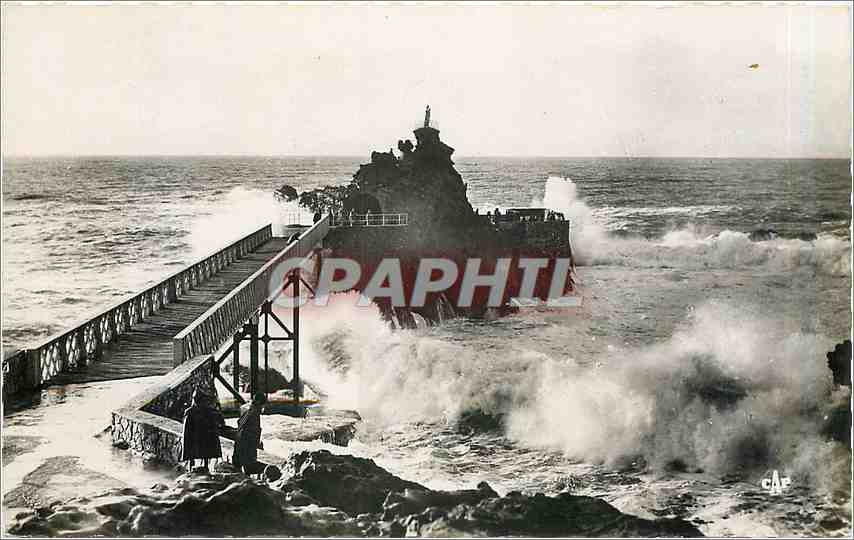 CPA Biarritz Rocher de la Vierge 