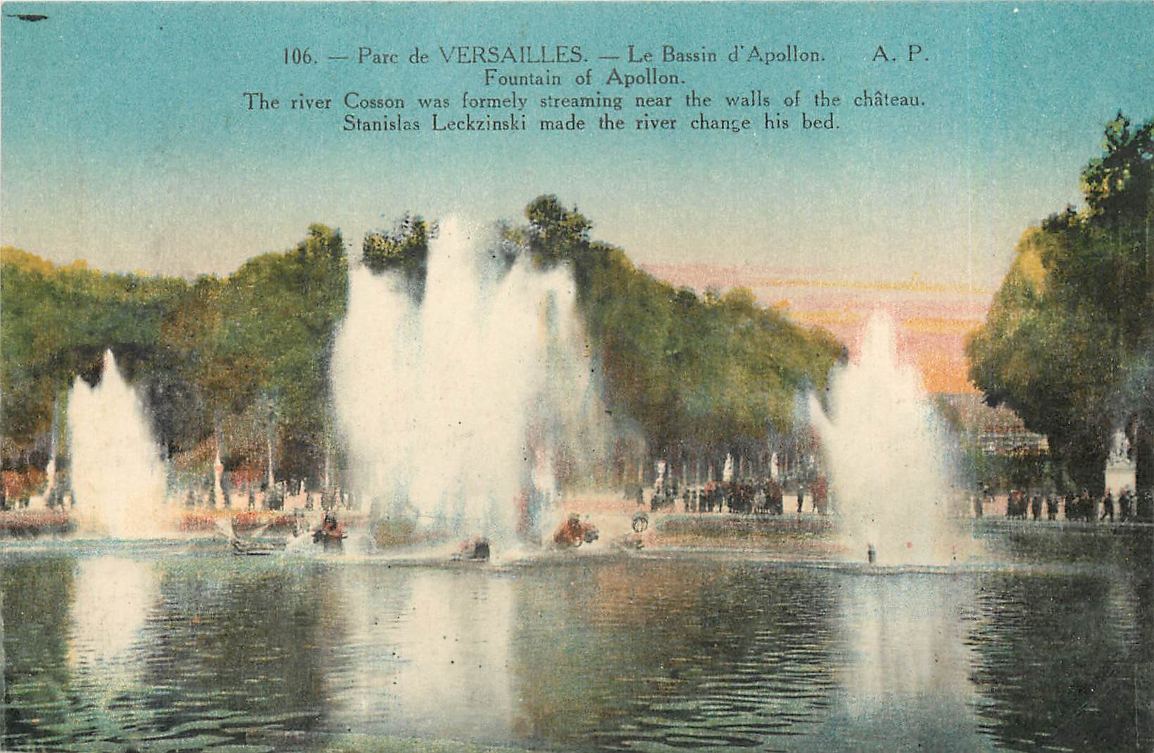 CPA Parc de Versailles Le Bassin d'Apollon Fountain of Apollon 