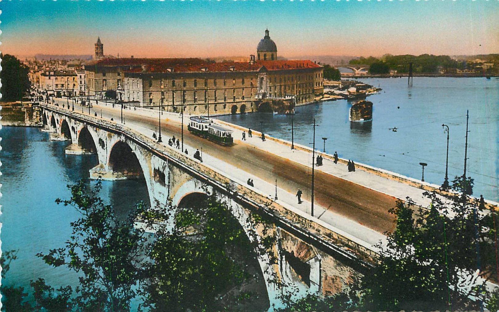 Toulouse — Aufnahme vom Pont Neuf und Hôtel Dieu — Édition Pyrénées Cévennes