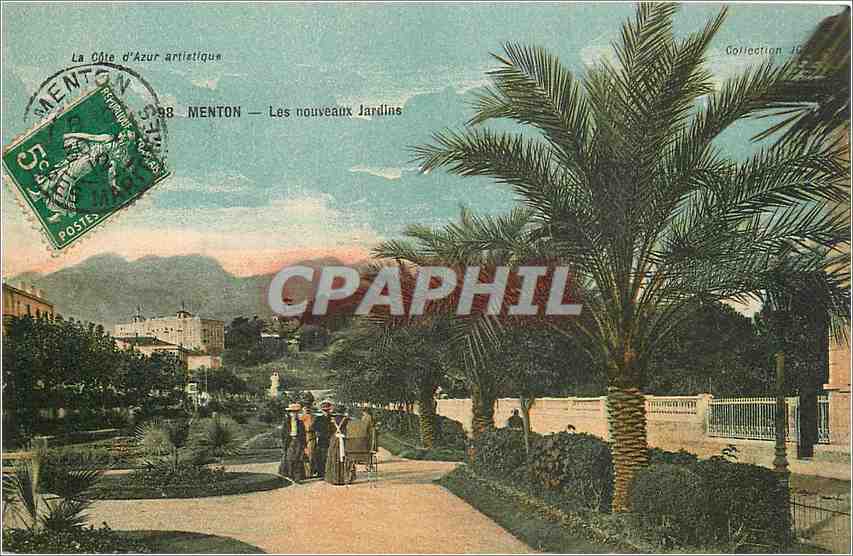 CPA Menton Les Nouveaux Jardins 