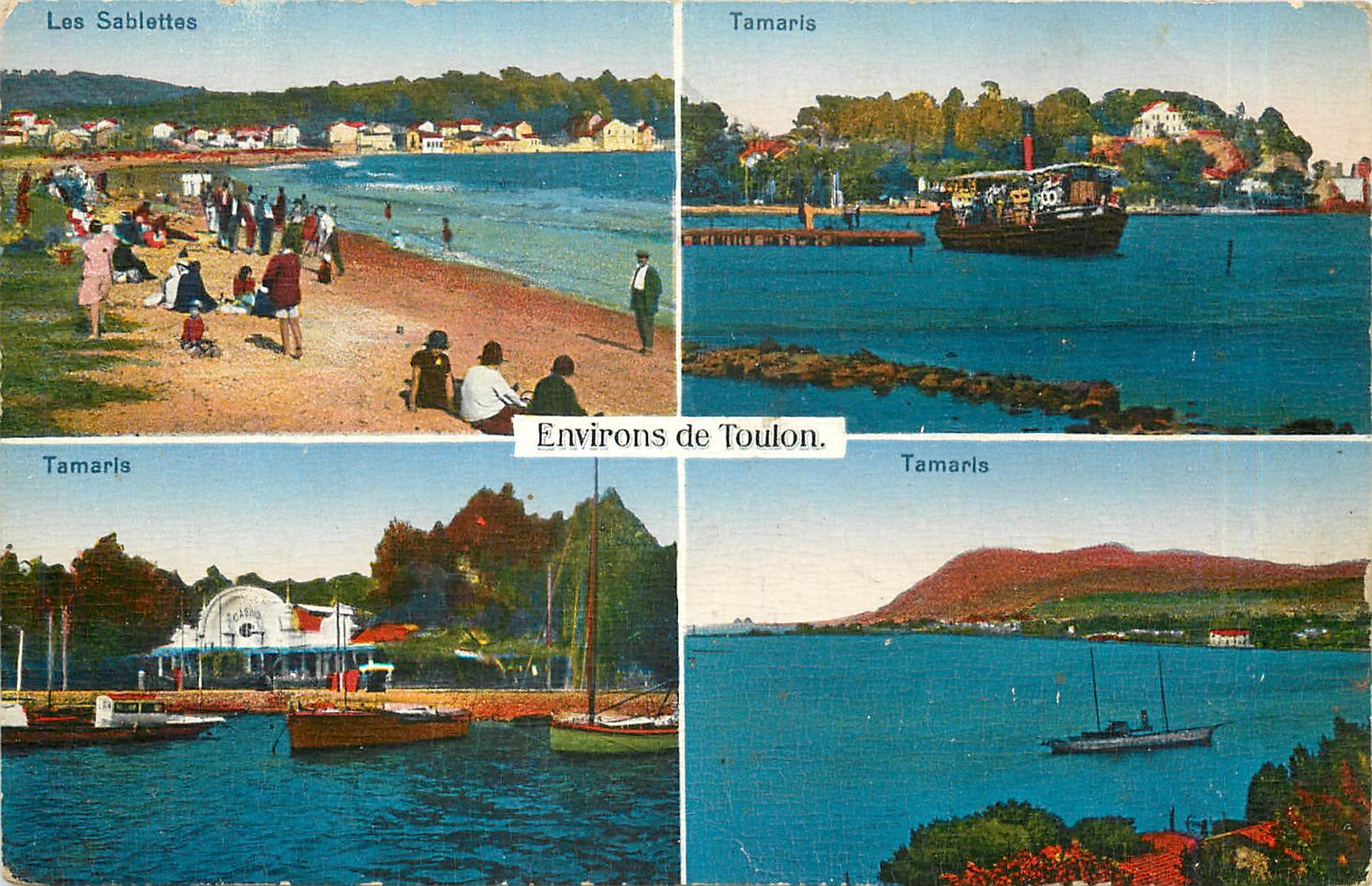 CPA Environs de Toulon Les Sablettes Tamaris Bateau