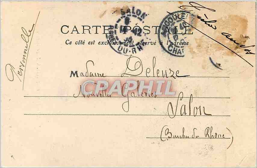 CPA Cognac Parc Francois Ier Allee Principale  — Rückseite