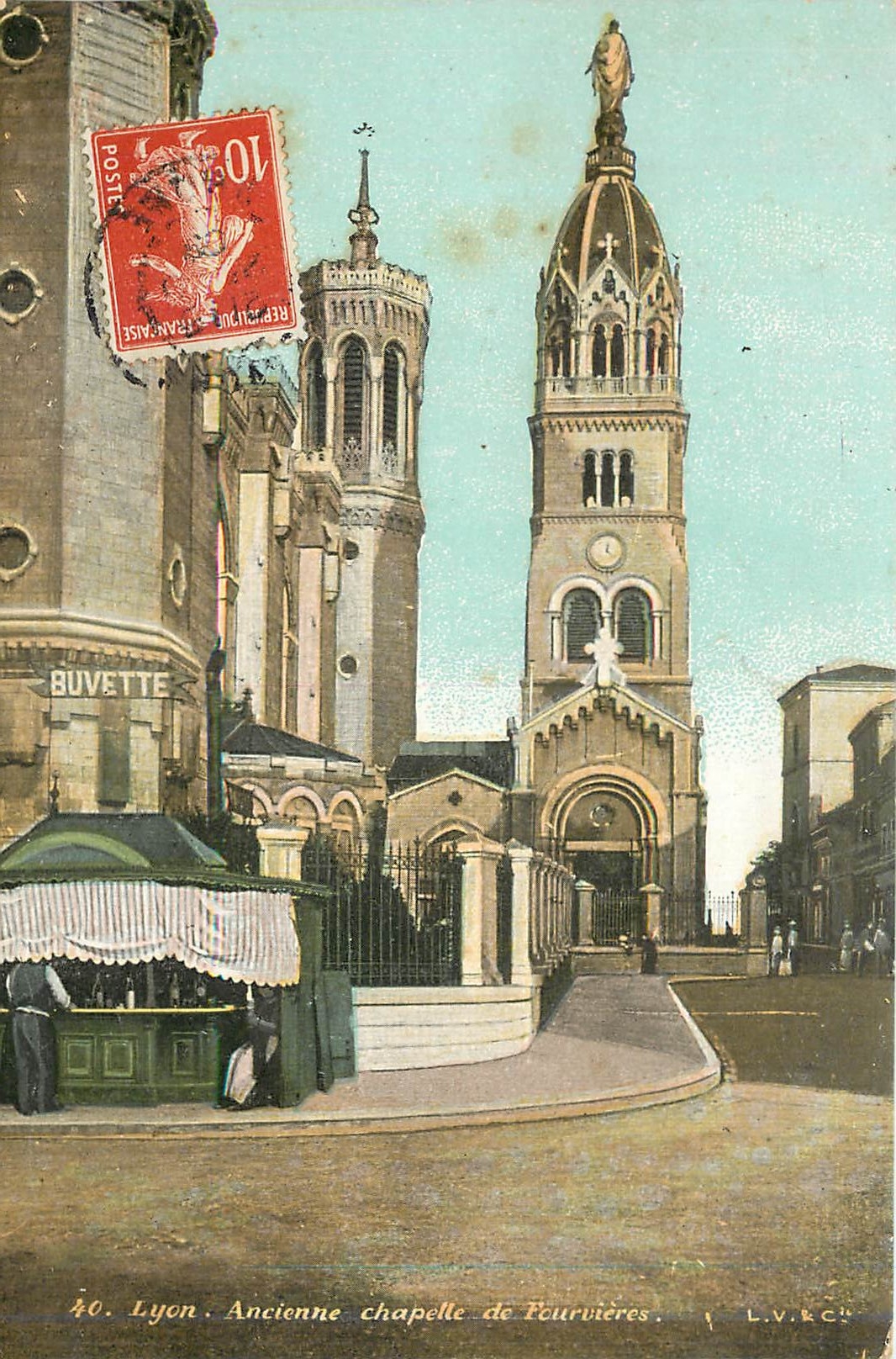 CPA Lyon Ancienne chapelle de Fourvieres 