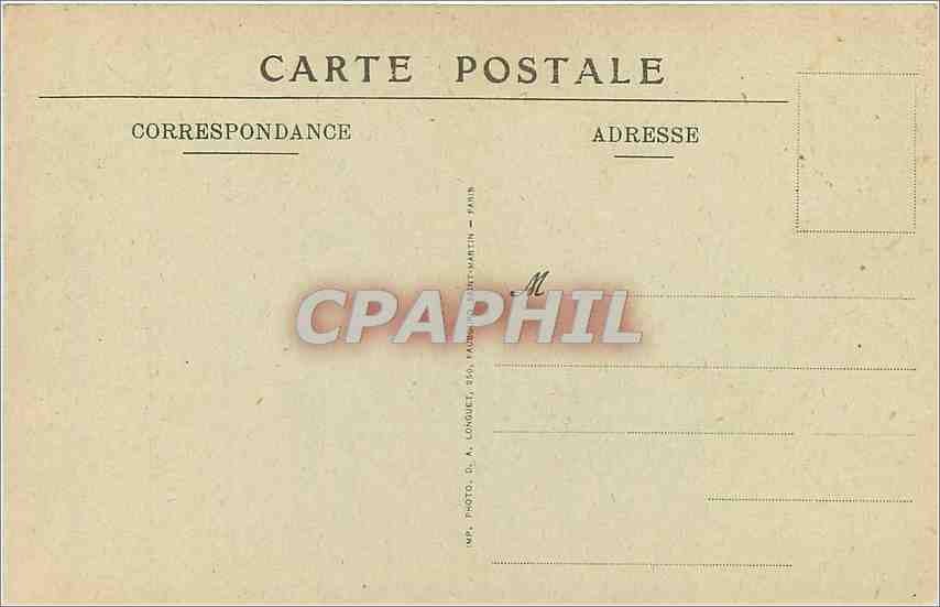 CPA Paris Hotel des Monnaies  — Rückseite
