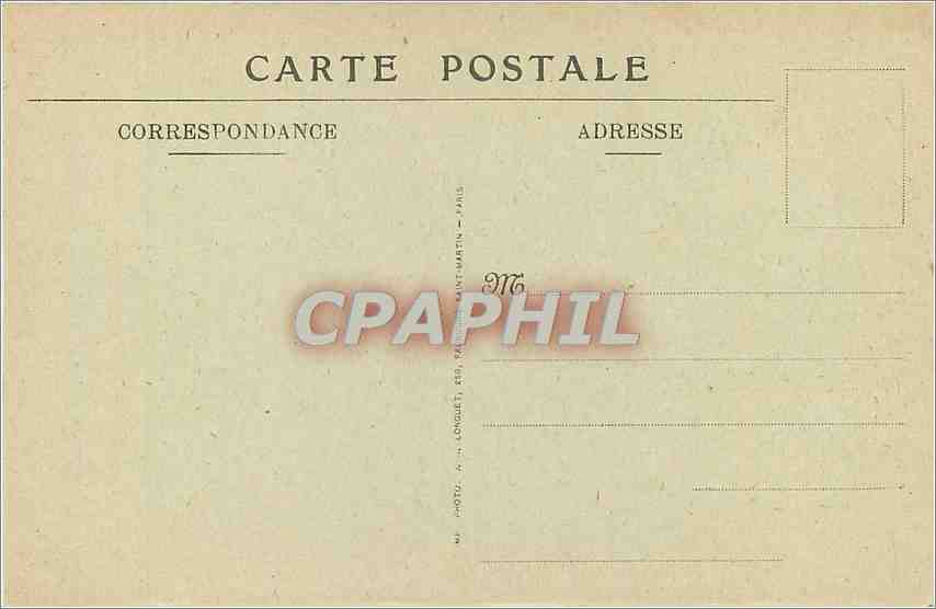 CPA Paris Hotel des Monnaies  — Rückseite