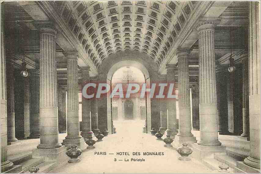 CPA Paris Hotel des Monnaies Le Peristyle 