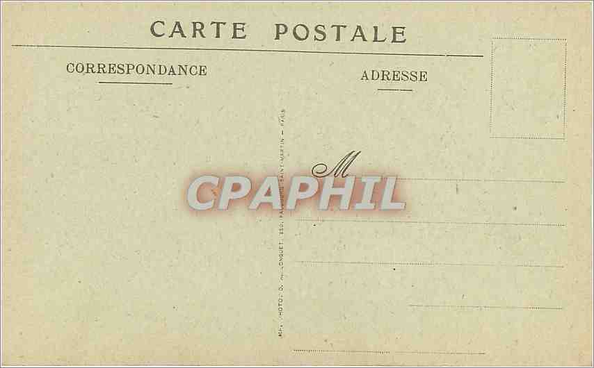 CPA Paris Hotel des Monnaies Cour de al Meridienne  — Verso
