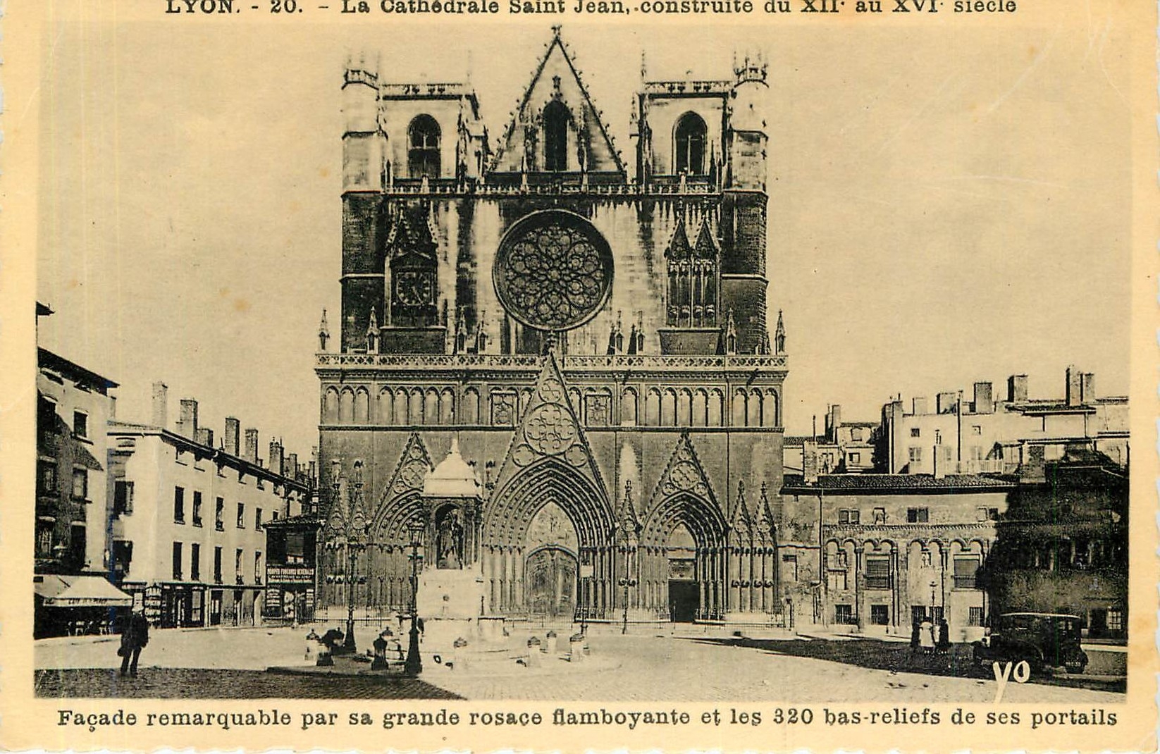 CPA Lyon La Cathderale Saint Jean Construite du XII au XVI seicle 