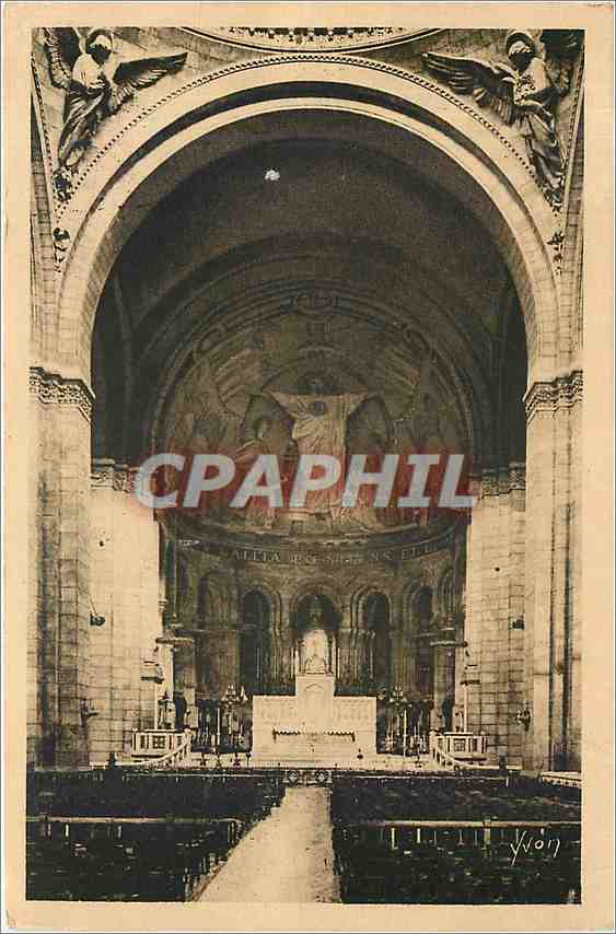CPA Paris En Flanant Basilique du Sacre Coeur de Montmartre Le Choeur et la Nef 