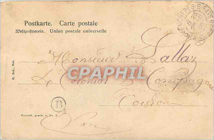CPA Saint Philbert de Grand Lieu l'Eglise  — Back