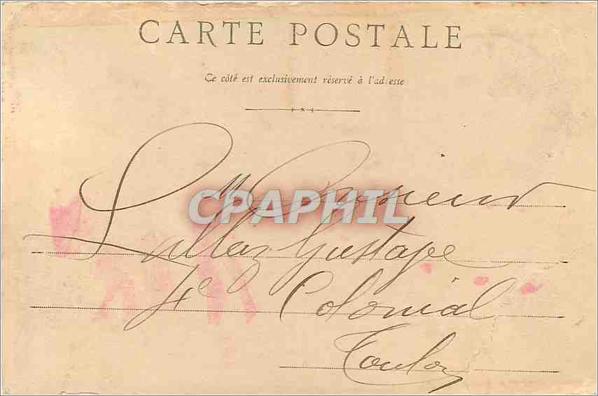 CPA Cherbourg Torpilleurs dans le Port du Commerce Bateaux — Rückseite