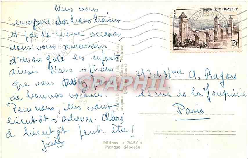 CPM Ile d'Oleron La plage de la Bree Le port Le phare Bateaux — Back
