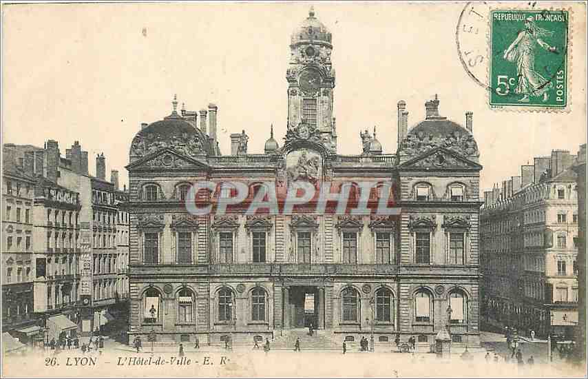 CPA Lyon L'Hotel de Ville 