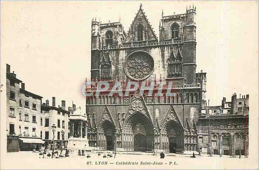 CPA Lyon Cathedrale Saint Jean 