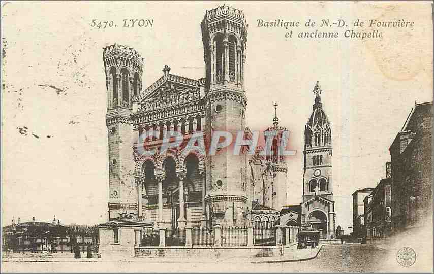 CPA Lyon Basilique de ND de Fourviere et Ancienne Chapelle 