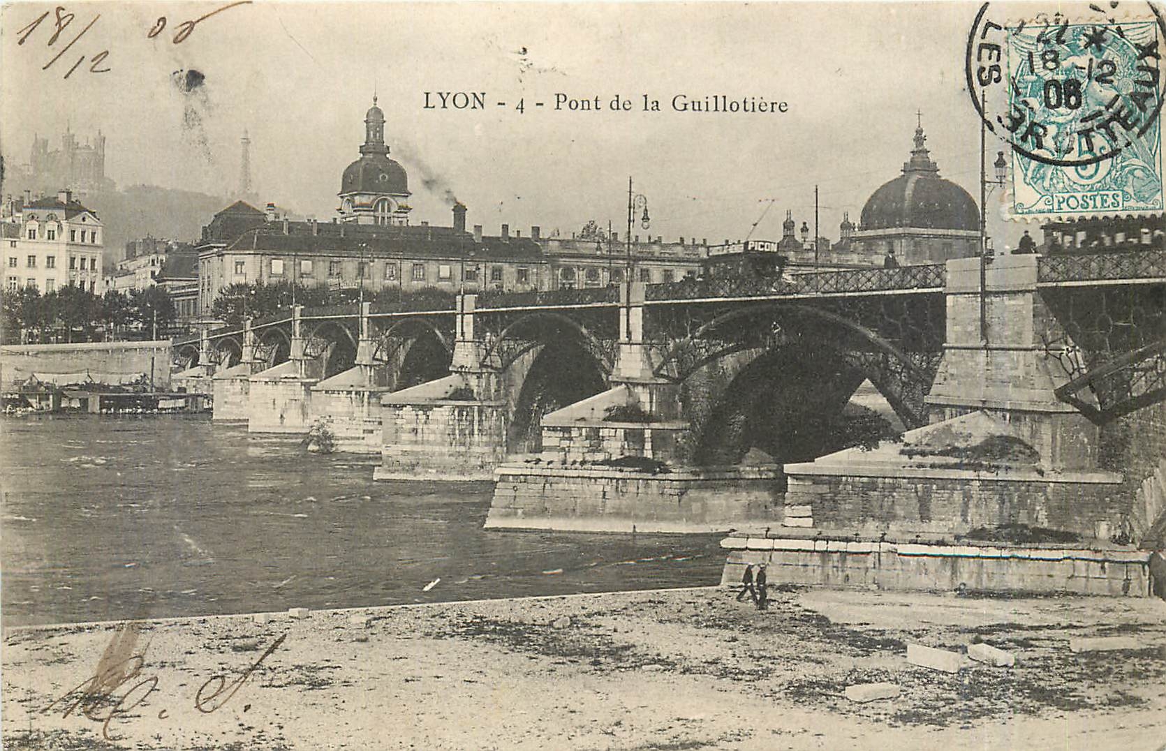 CPA Lyon Pont de la Guillotiere 