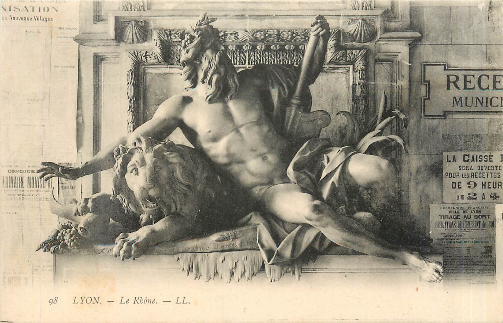 CPA Lyon Le Rhone Lion