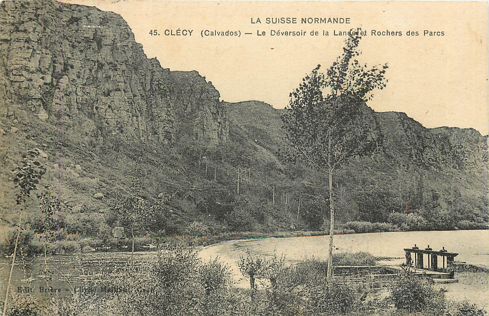 CPA La Suisse Normande Clecy Calvados Le Deversoir 