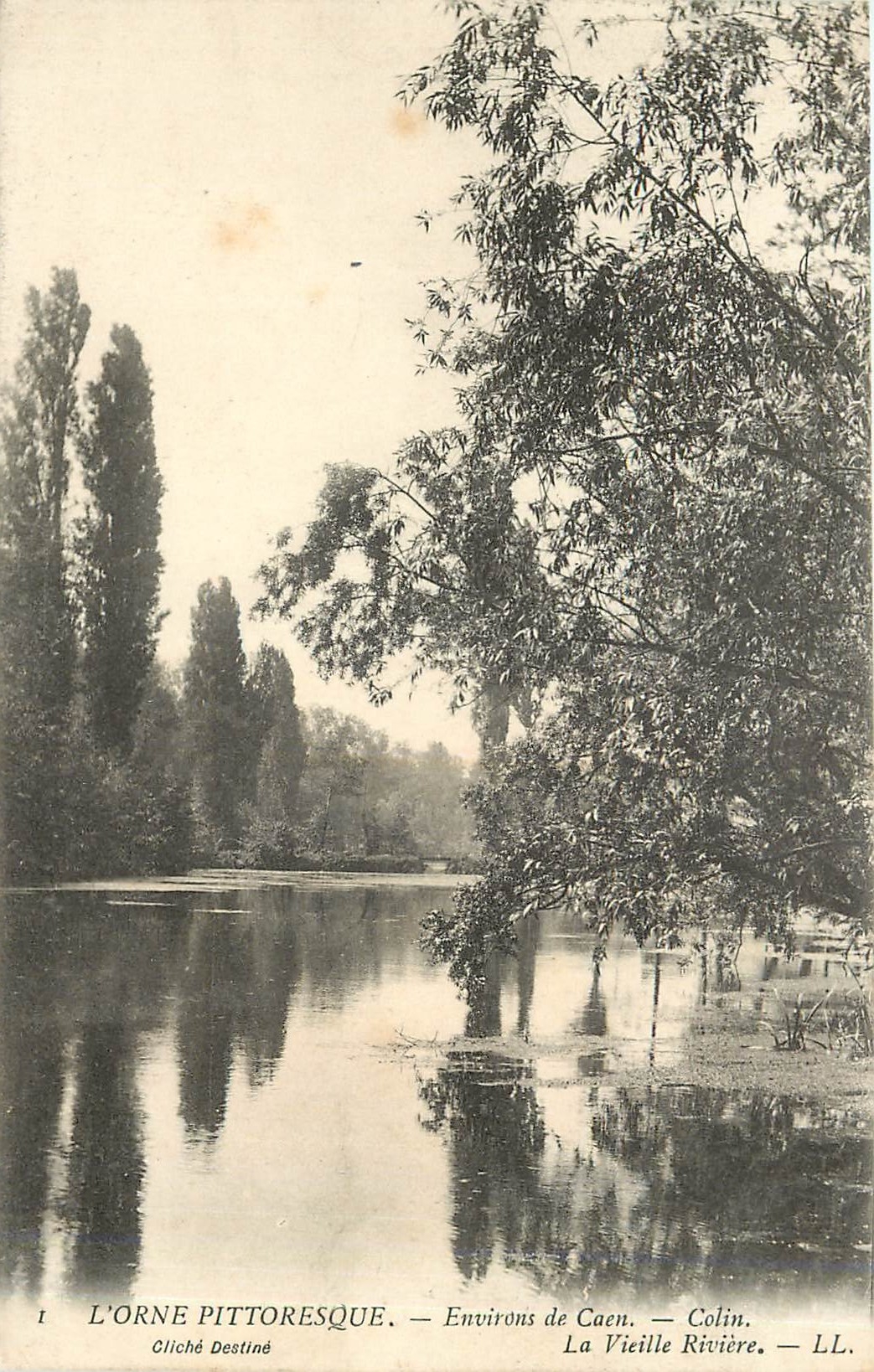 CPA L'Orne Pittoresque Environs de Caen Colin La Vieille Riviere 