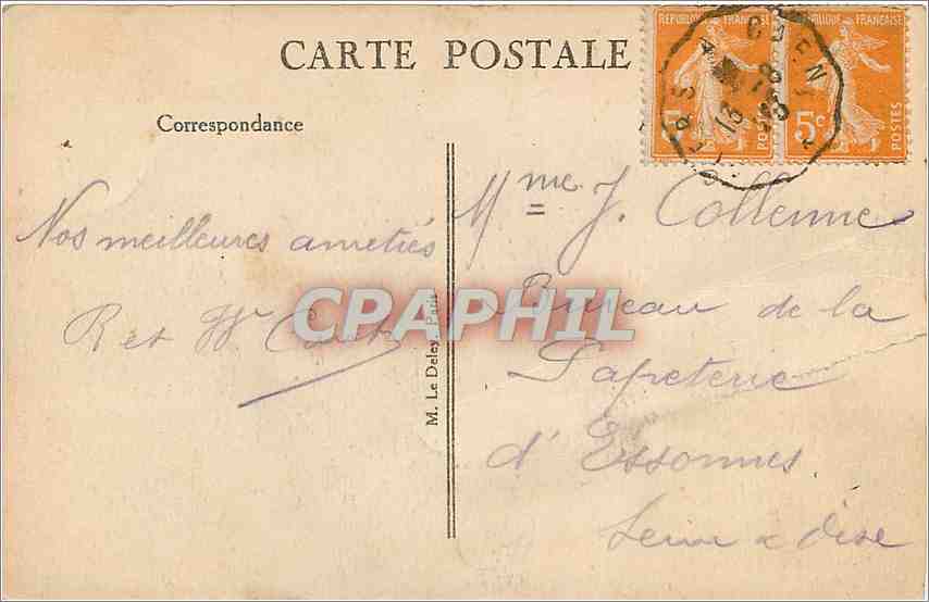 CPA La Suisse Normande Clecy Calvados Le Moulins et Collines du Vey  — Rückseite