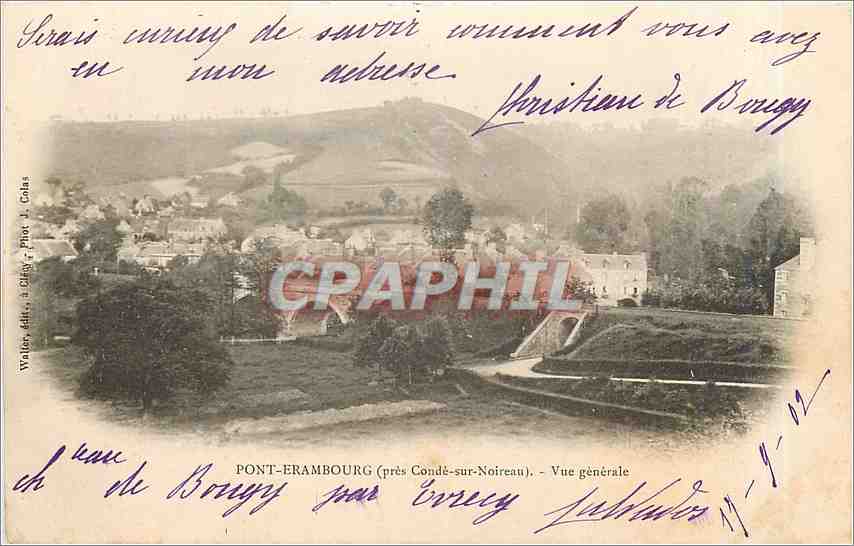 CPA Pont Erambourg pres Conde sur Noireau Vue generale 
