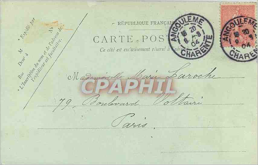 Angoulême — Le Théâtre — LL, n°35 — Rückseite