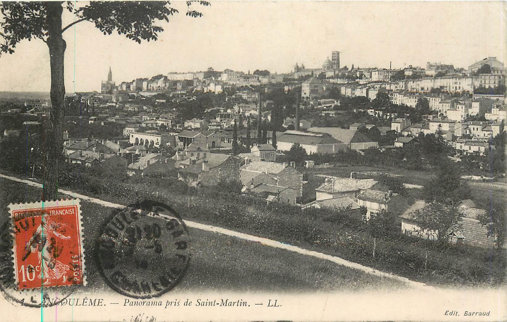 CPA Angouleme Panorama pris de Saint Martin 