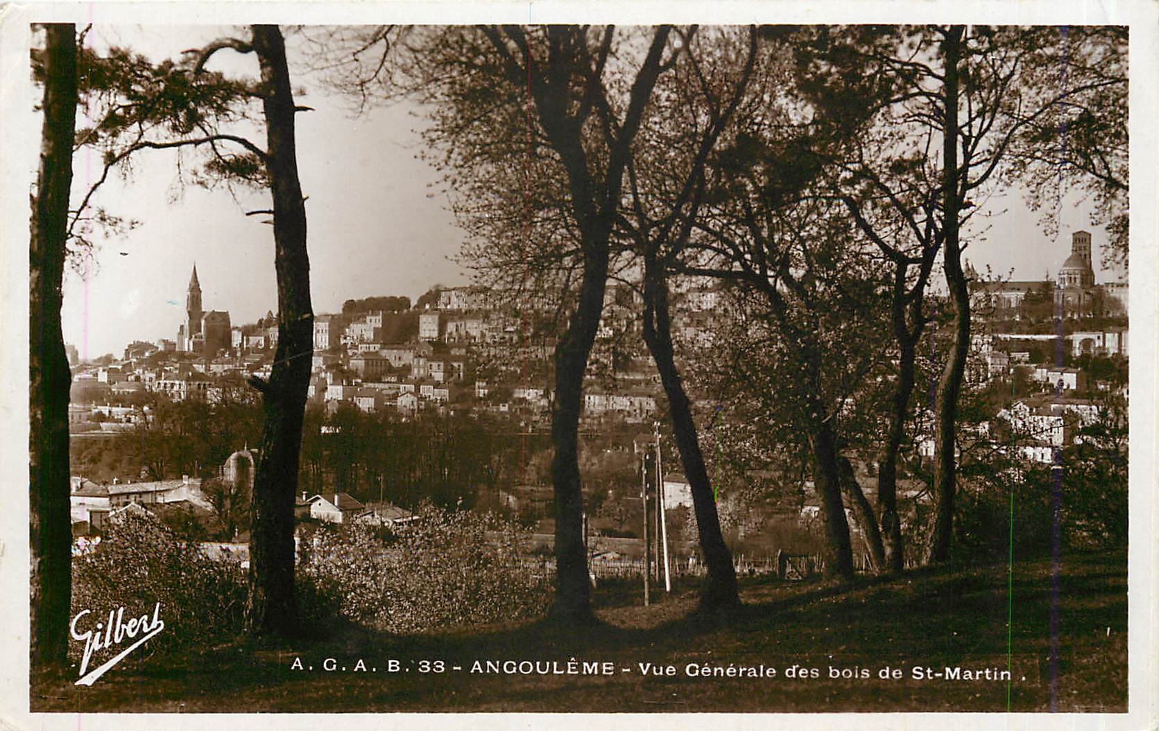 CPM Angouleme Vue generale des Bois de st Martin 