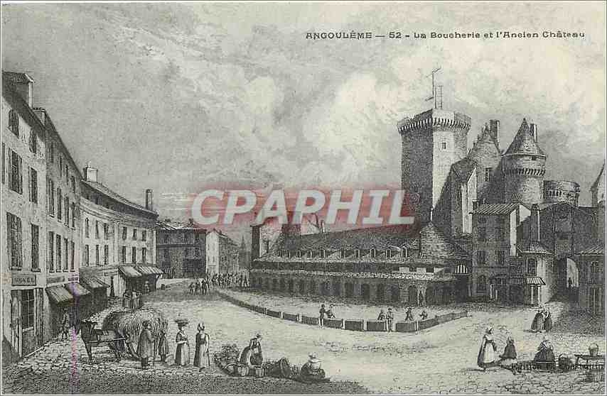 CPA Angouleme La Boucherie et l'Ancien Chateau 