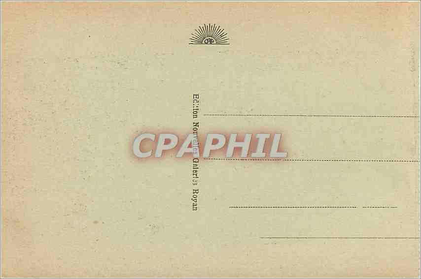 CPA Royan Le Square Botton  — Back