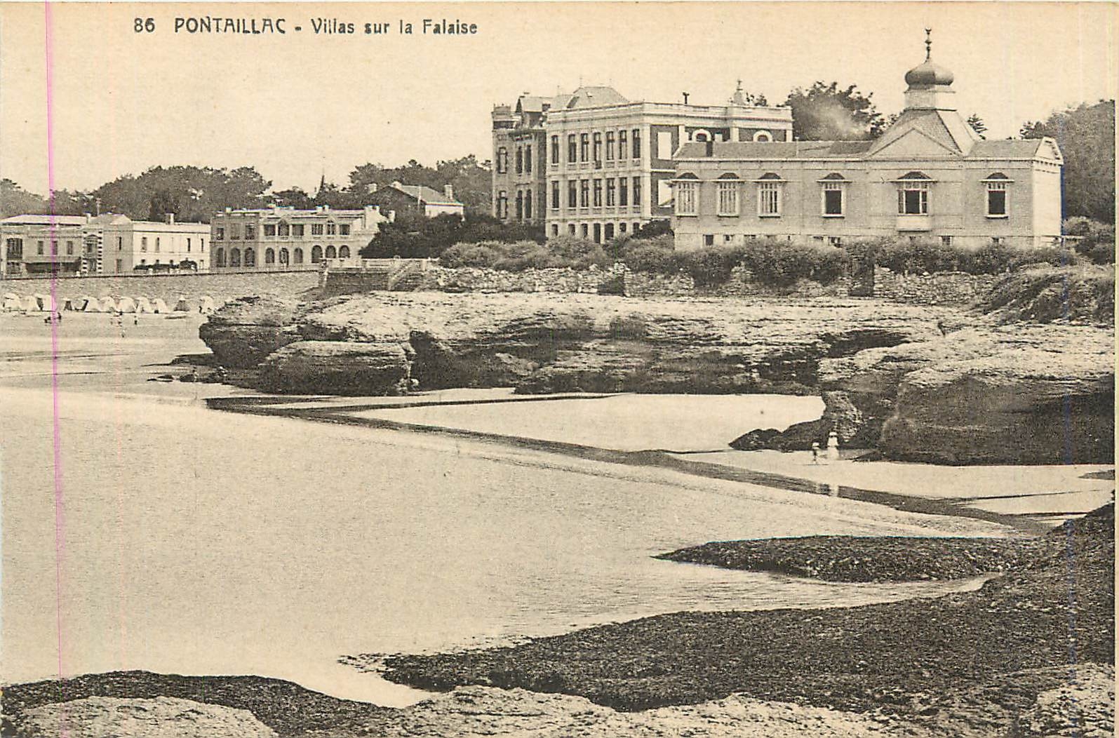 CPA Pontaillac Villa sur la Falaise 