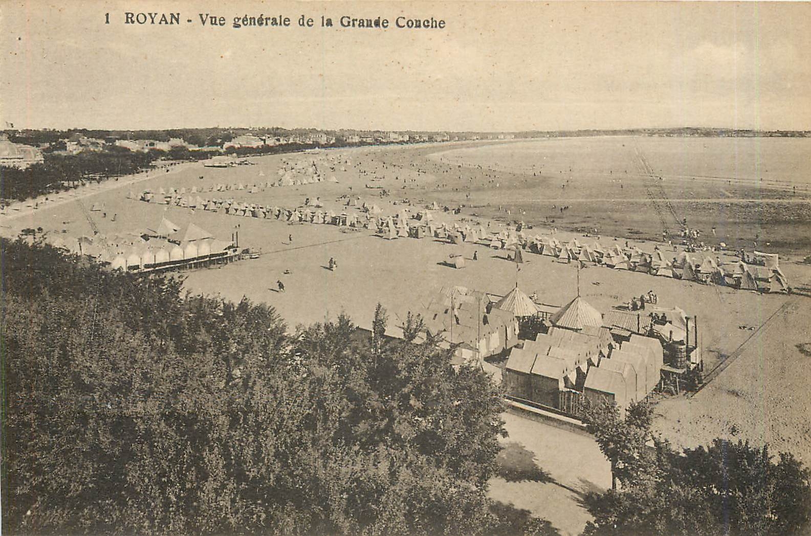 CPA Royan Vue Generale de la Grande Conche 