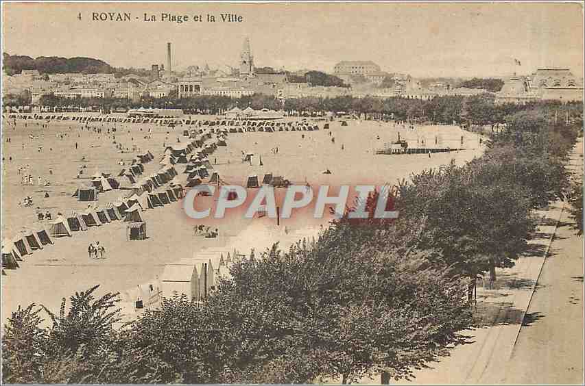 CPA Royan La Plage et la Ville 