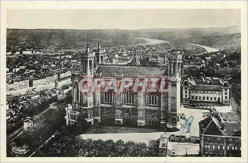 CPA Lyon Rho Fourviere Vue generale Confluent du Rhone et de la Saone 