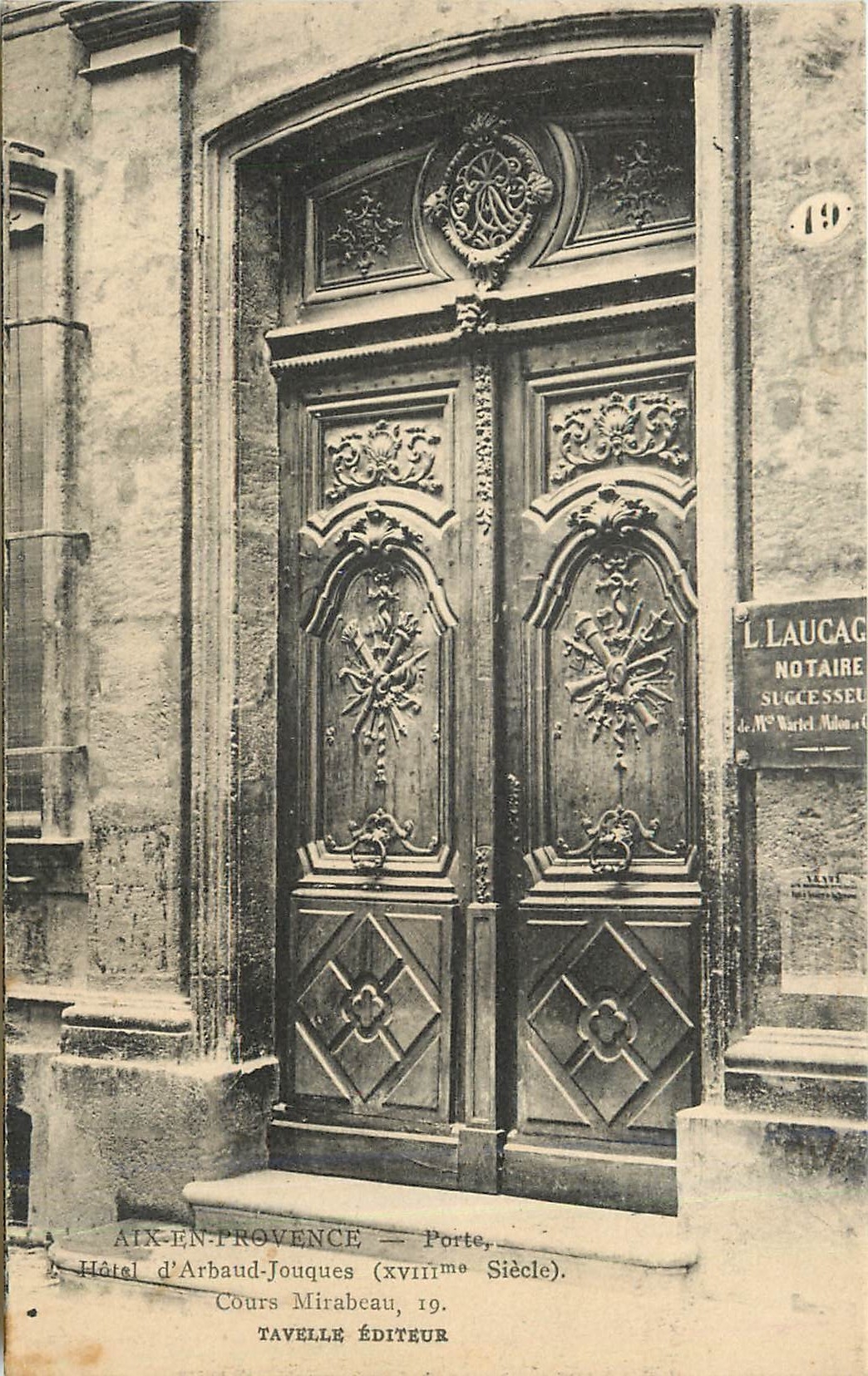 CPA Aix en Provence Porte Hotel d'Arboud Jouques Cours Mirabeau 