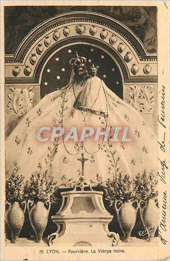 CPA Lyon Fourviere La Vierge noire 