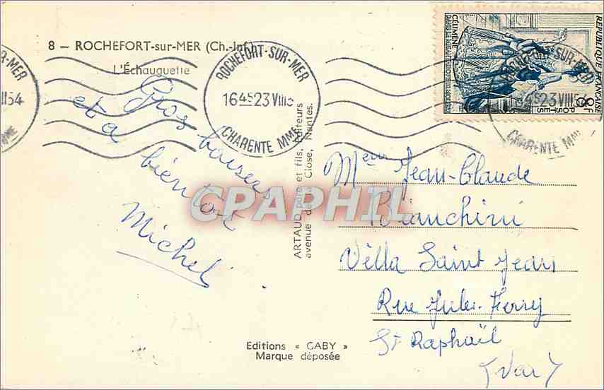 CPM Rochefort sur Mer Ch Inf L'Echauguette  — Back
