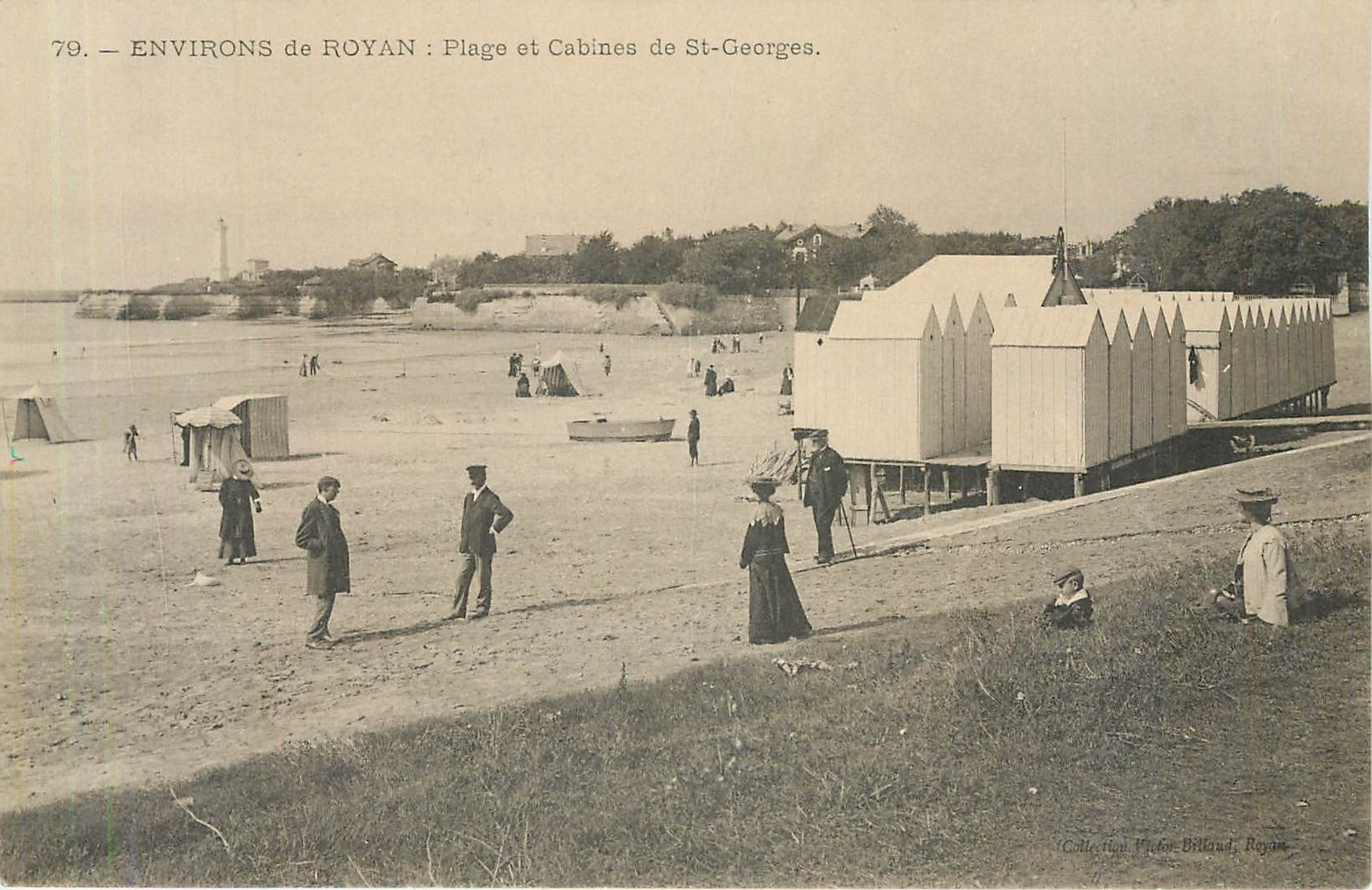 CPA Environs de Royan Plage et Cabines de St Georges 