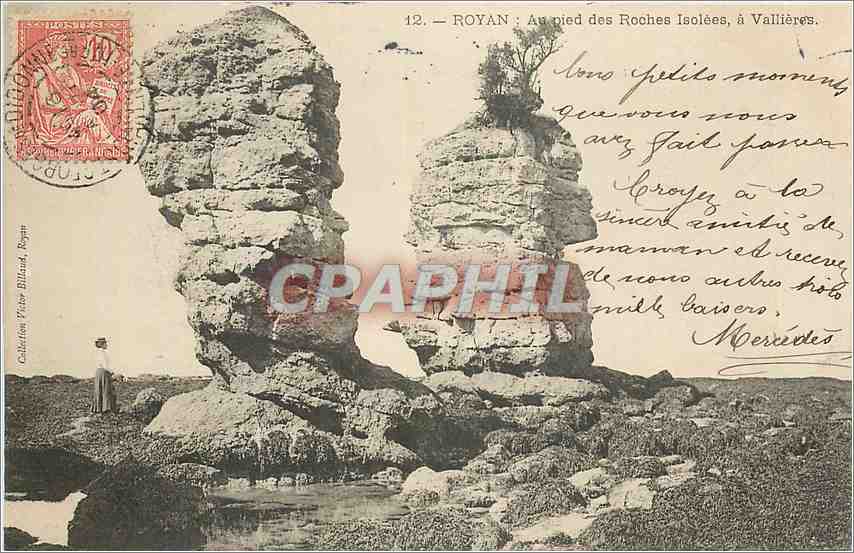 CPA Royan Au pied des Roches Isolees a Vallieres 