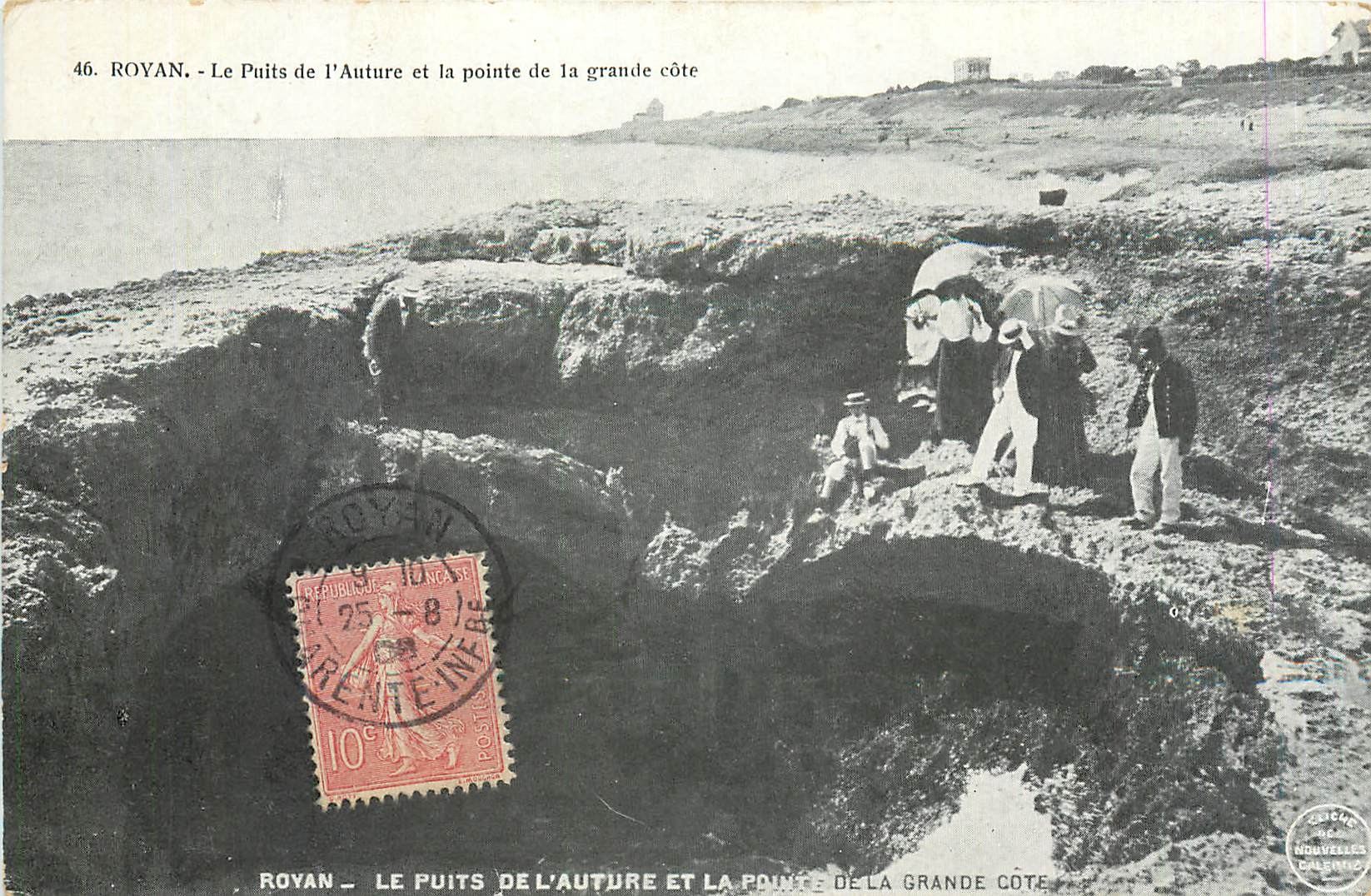 CPA Royan Le Puits de l'Auture et la pointe de la grande cote 