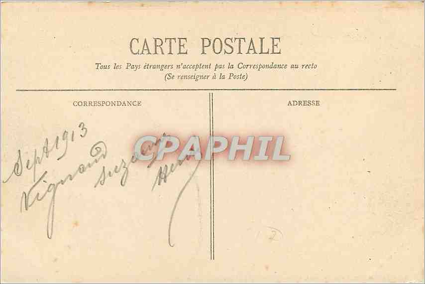 CPA Royan Cote d'Argent Le Boulevard St Georges Train — Back