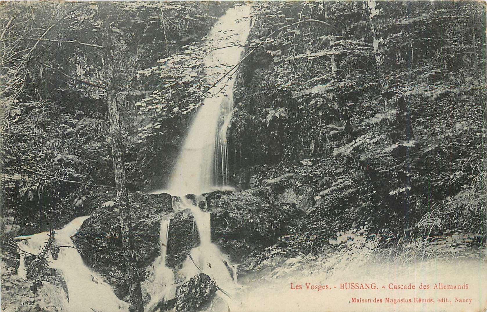 CPA Les Vosges Bussang Cascade des Allemands 